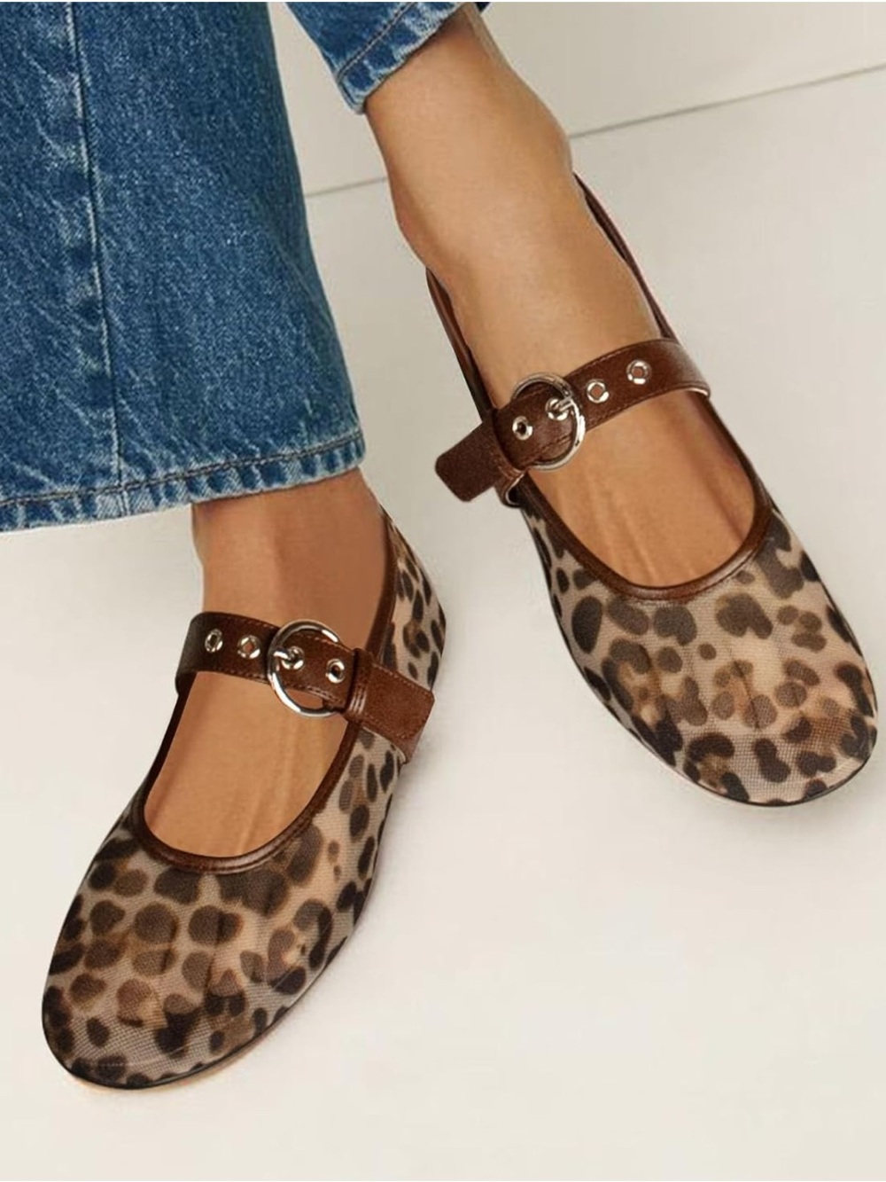 Worn Once For Video Gothictor Leopard Ballet Flats in Brown Size 7 $79.99